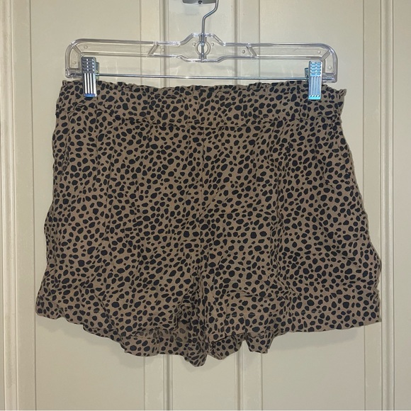 Aerie Beach and Beyond Leopard Print High Waist Shorts - Picture 2 of 4